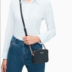 EUC | cameron double zip small crossbody